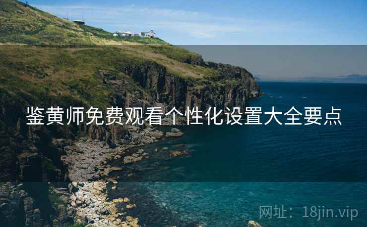 鉴黄师免费观看个性化设置大全要点