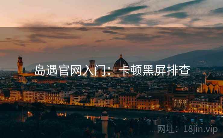 岛遇官网入门：卡顿黑屏排查
