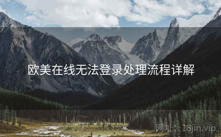 欧美在线无法登录处理流程详解