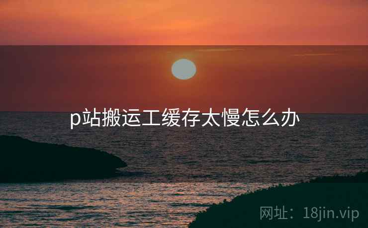 p站搬运工缓存太慢怎么办
