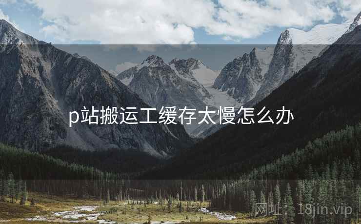 p站搬运工缓存太慢怎么办
