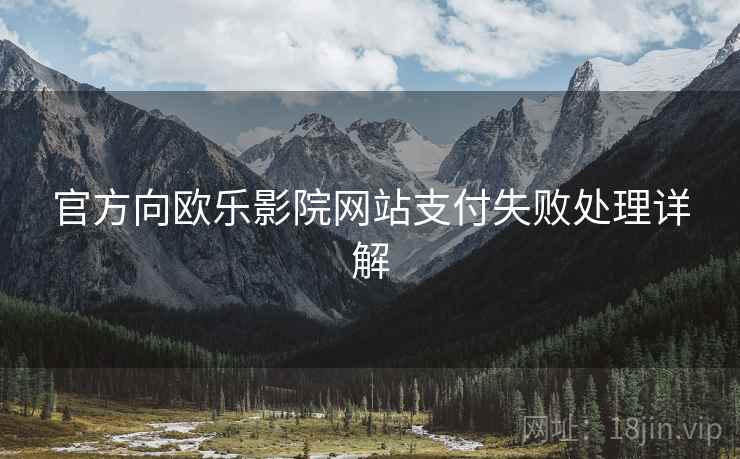官方向欧乐影院网站支付失败处理详解