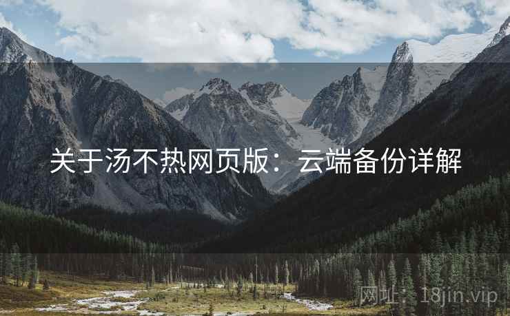关于汤不热网页版：云端备份详解
