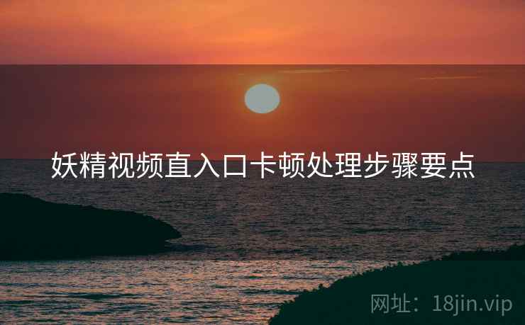 妖精视频直入口卡顿处理步骤要点