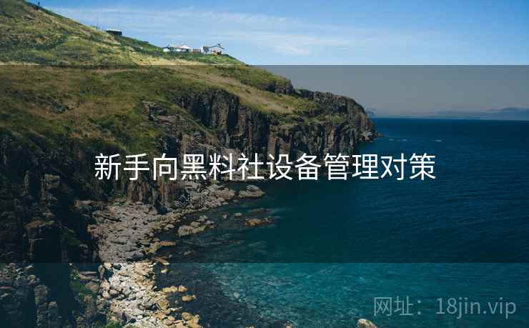 新手向黑料社设备管理对策