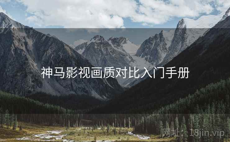 神马影视画质对比入门手册