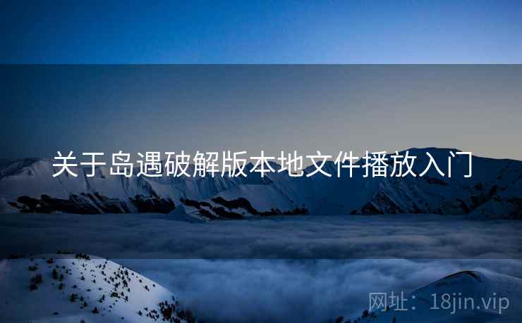 关于岛遇破解版本地文件播放入门